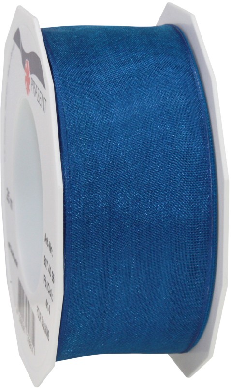 Thumbnail - PRAESENT Organza 6074025-414 Royalblau 40 mm x 25 m 2 Stück
