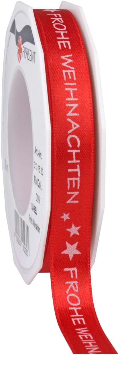 PRAESENT Satinband 3131520-009 Rot 15 mm x 20 m 2 Stück