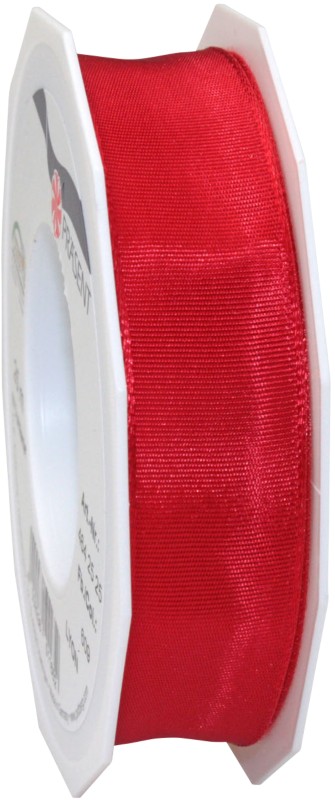 PRAESENT Seidenband 4642525-609 Rot 25 mm x 25 m 2 Stück