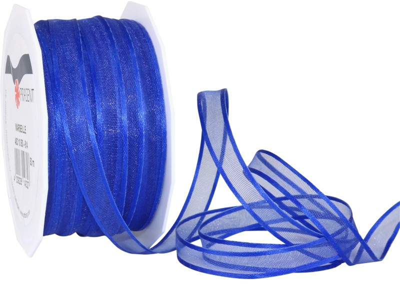 PRAESENT Organza 4831050-614 Royalblau 10 mm x 50 m 1 Stück