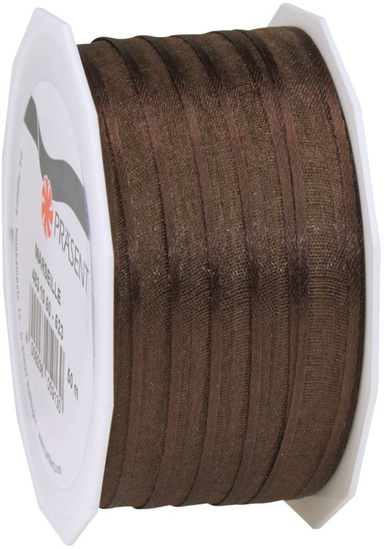 PRAESENT Organza 4831050-523 Espresso 10 mm x 50 m 1 Stück