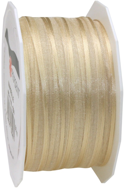 PRAESENT Organza 4831050-004 Créme 10 mm x 50 m 1 Stück