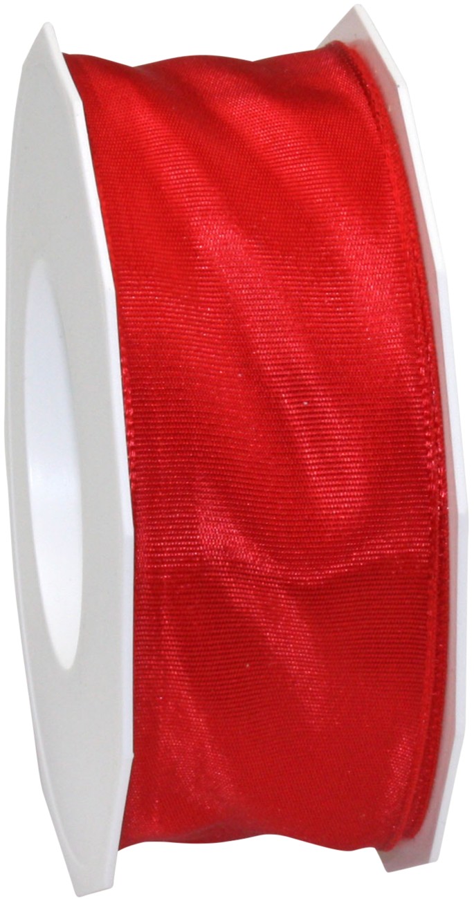 Thumbnail - PRAESENT Seidenband 4644025-609 Rot 40 mm x 25 m 2 Stück