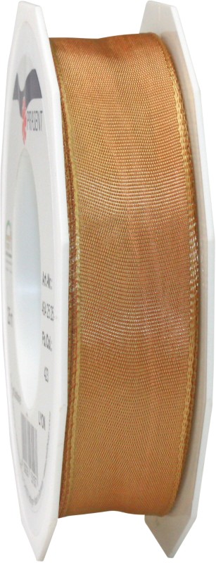 Thumbnail - PRAESENT Seidenband 4642525-423 Sandstein 25 mm x 25 m 2 Stück