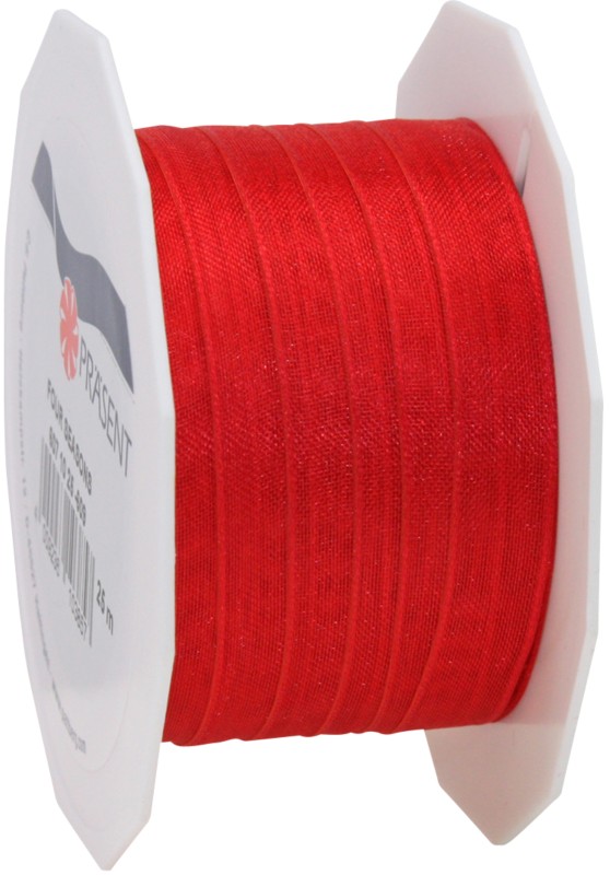Thumbnail - PRAESENT Organza 6071025-609 Rot 10 mm x 25 m 2 Stück