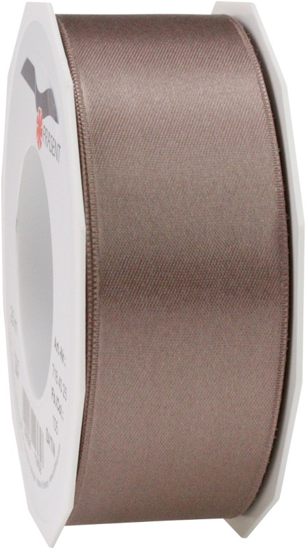 PRAESENT Doppelsatin 7184025-105 Taupe 40 mm x 25 m 2 Stück