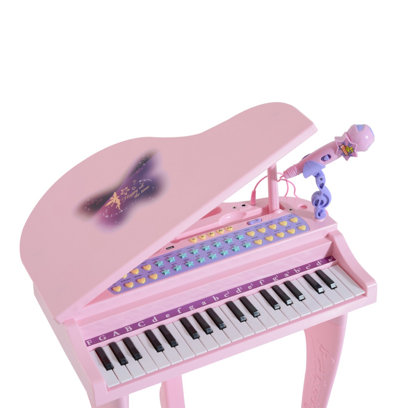 Homcom Keyboard Set For Kids 3-9 Years Pink 390-003Pk