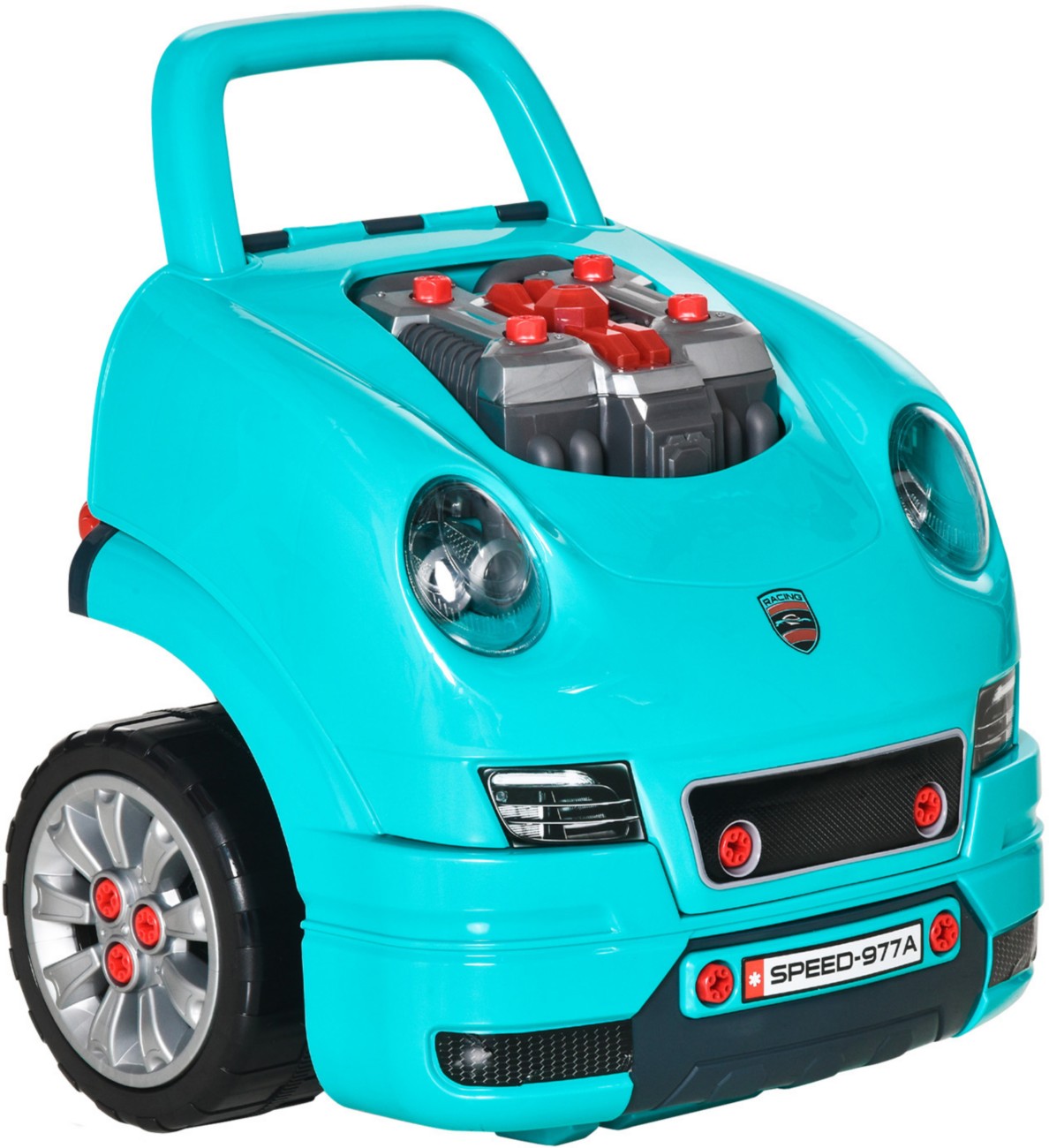 Homcom Kids Engine Workshop 3-5 Years Teal Green 350-128