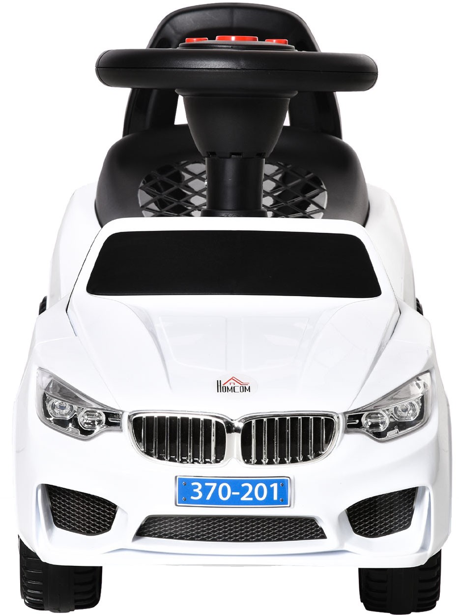 Homcom Ride On Car Baby Toddler Walker Foot To Floor Sliding Car Slider White - Image 4