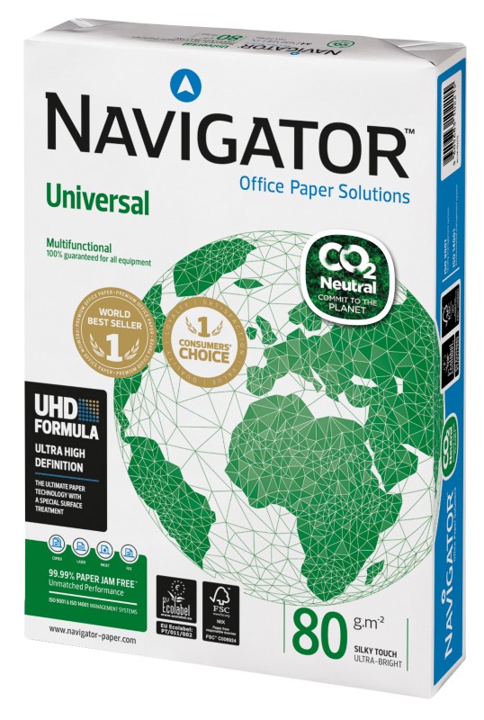 Navigator Universal DIN A4 Druckerpapier 80 g/m² Glatt Weiß 500 Blatt