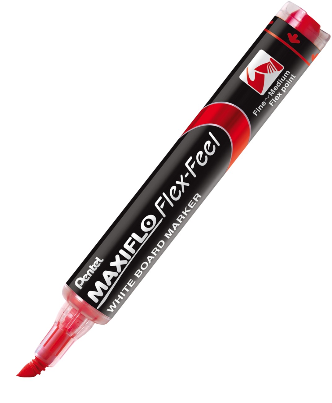 Pentel Maxiflo Flexfeel Whiteboard Marker Red Fine Bullet