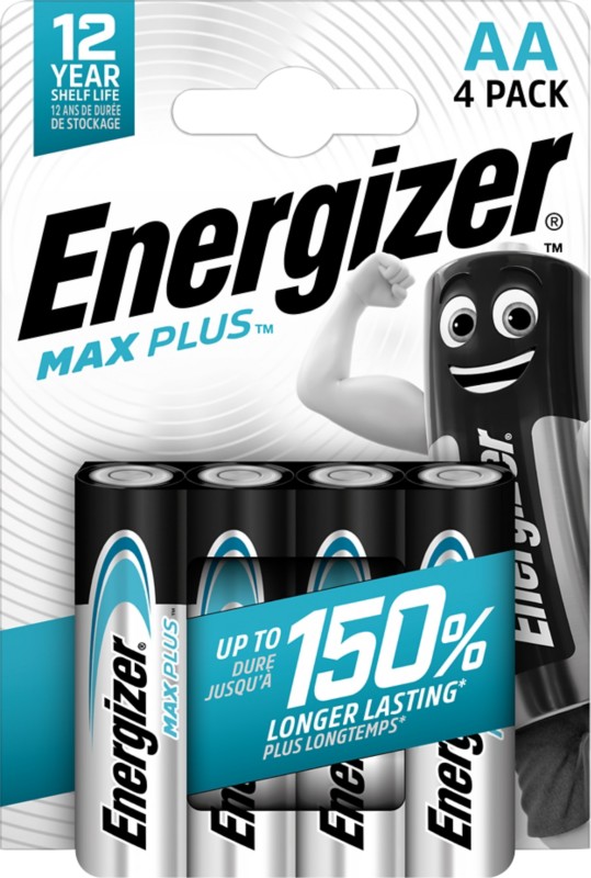 Thumbnail - Energizer Alkaline Batterien Max Plus AA LR6 2550 mAh 1.5 V 4 Stück