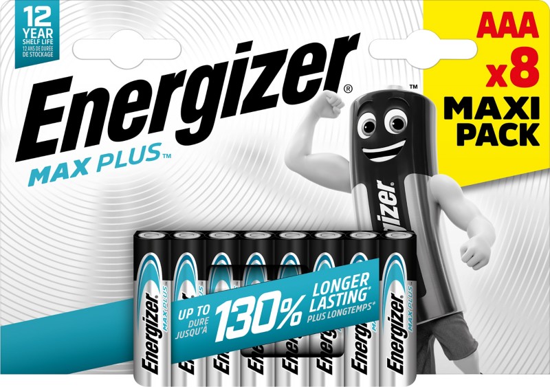 Energizer Batterien Max Plus AAA LR03 1200 mAh Alkali 1.5 V 8 8 Stück