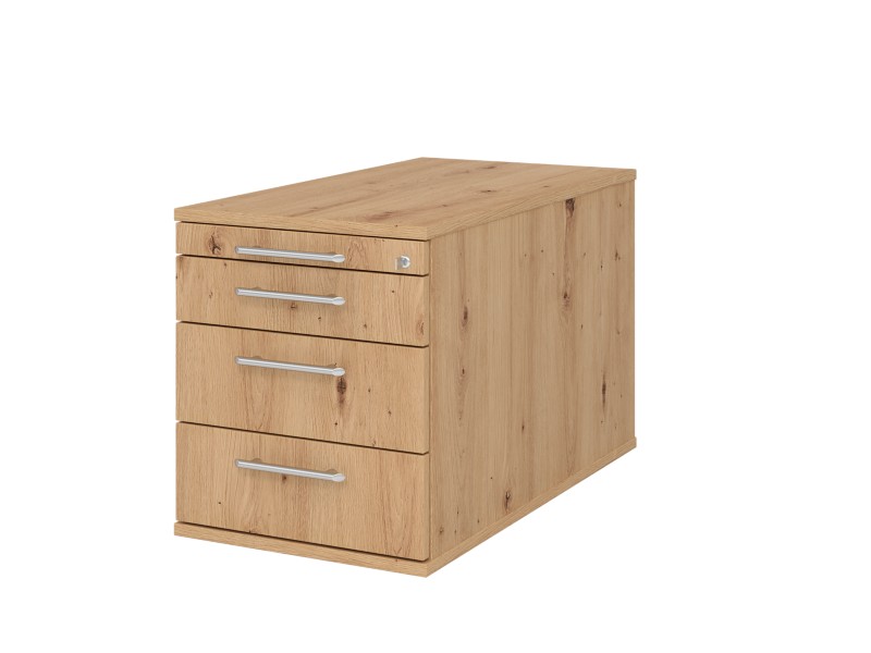 Thumbnail - Hammerbacher Rollcontainer TC30 RE Braun Ahorn 428 x 800 x 512 mm