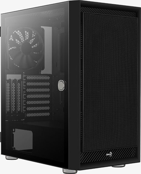 Aerocool Computergehäuse Graphite Midi Tower ABS + Stahl, SPCC Schwarz