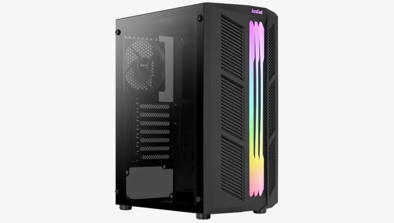 Aerocool Computergehäuse Prime Midi Tower ABS, SPCC Schwarz