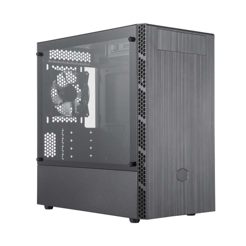 Cooler Master Computergehäuse MCB-B400L-KG5N-S00 Mini Tower Kunststoff, Stahl, Gehärtetes Glas Schwarz