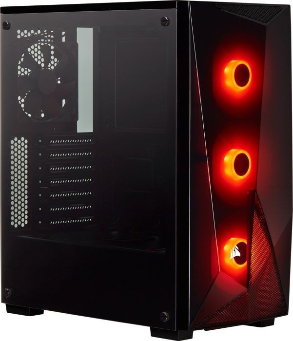 Corsair Computergehäuse SPEC-DELTA Midi Tower Stahl Schwarz