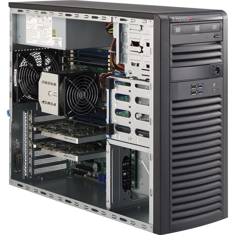 SUPERMICRO Computergehäuse CSE-732D4-903B Schwarz