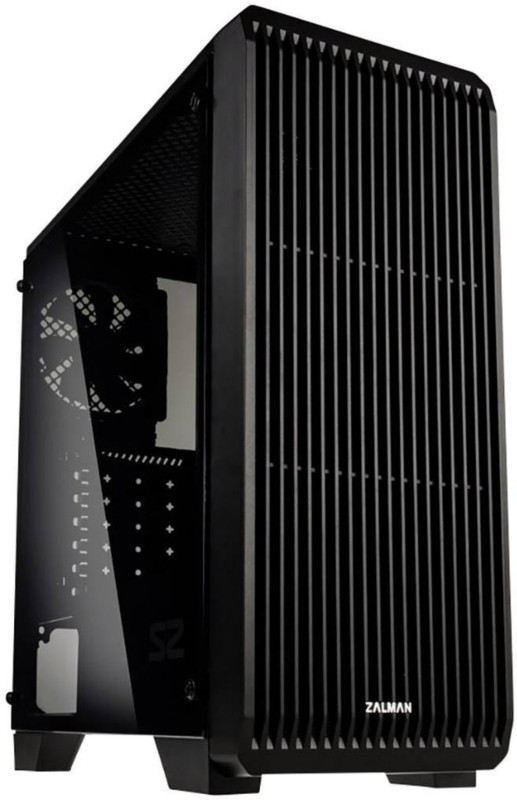 Zalman Computergehäuse S2 Midi Tower Kunststoff, Stahl Schwarz