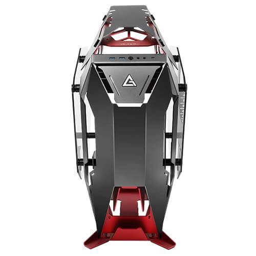 Antec Computergehäuse Midi Tower Aluminum Schwarz, Rot