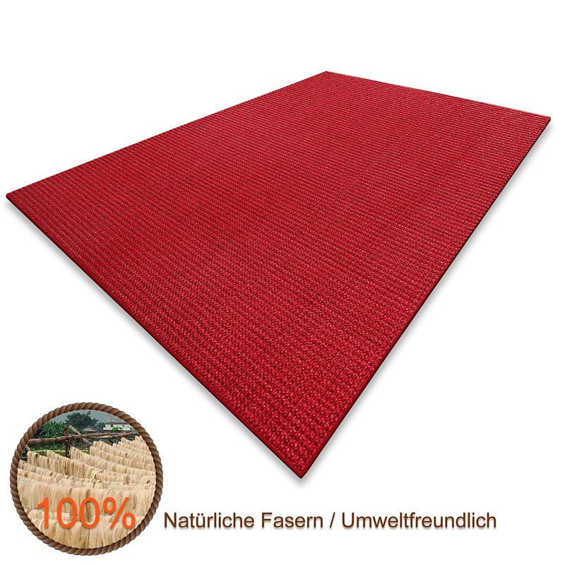 Floordirekt Teppich-Läufer Sylt 11263 Rot Quadratisch 1000 mm x 1000 mm