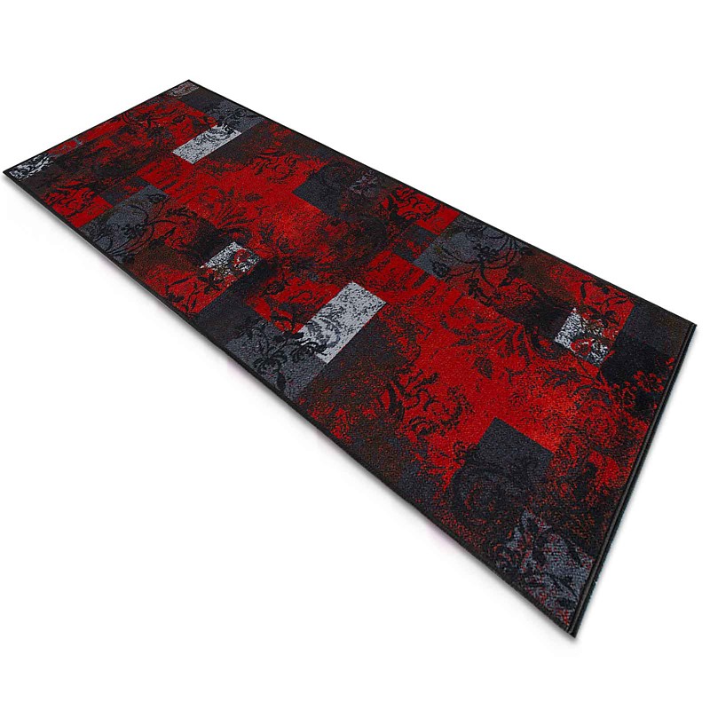 Floordirekt Teppich-Läufer Maraba 17888 Schwarz, Rot Rechteckig 800 mm x 2000 mm