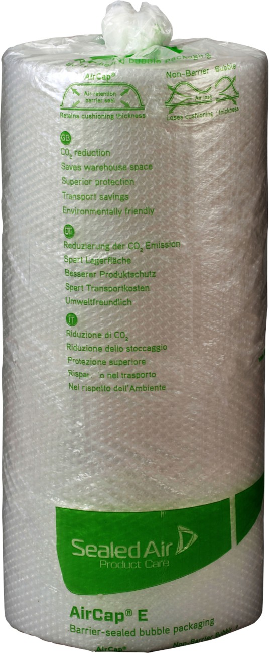 Sealed Air Aircap Bubble Wrap Pe (Polyethylene) Recycled 30% 750 Mm (W) X 60 M (L) Grey