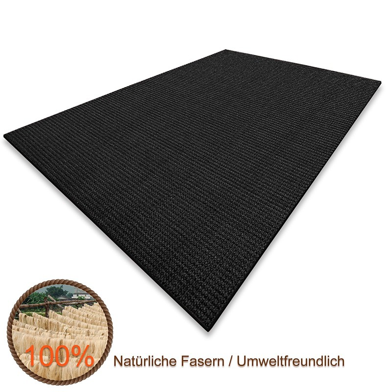 Floordirekt Teppich-Läufer Sylt 11282 Schwarz Quadratisch 1000 mm x 1000 mm