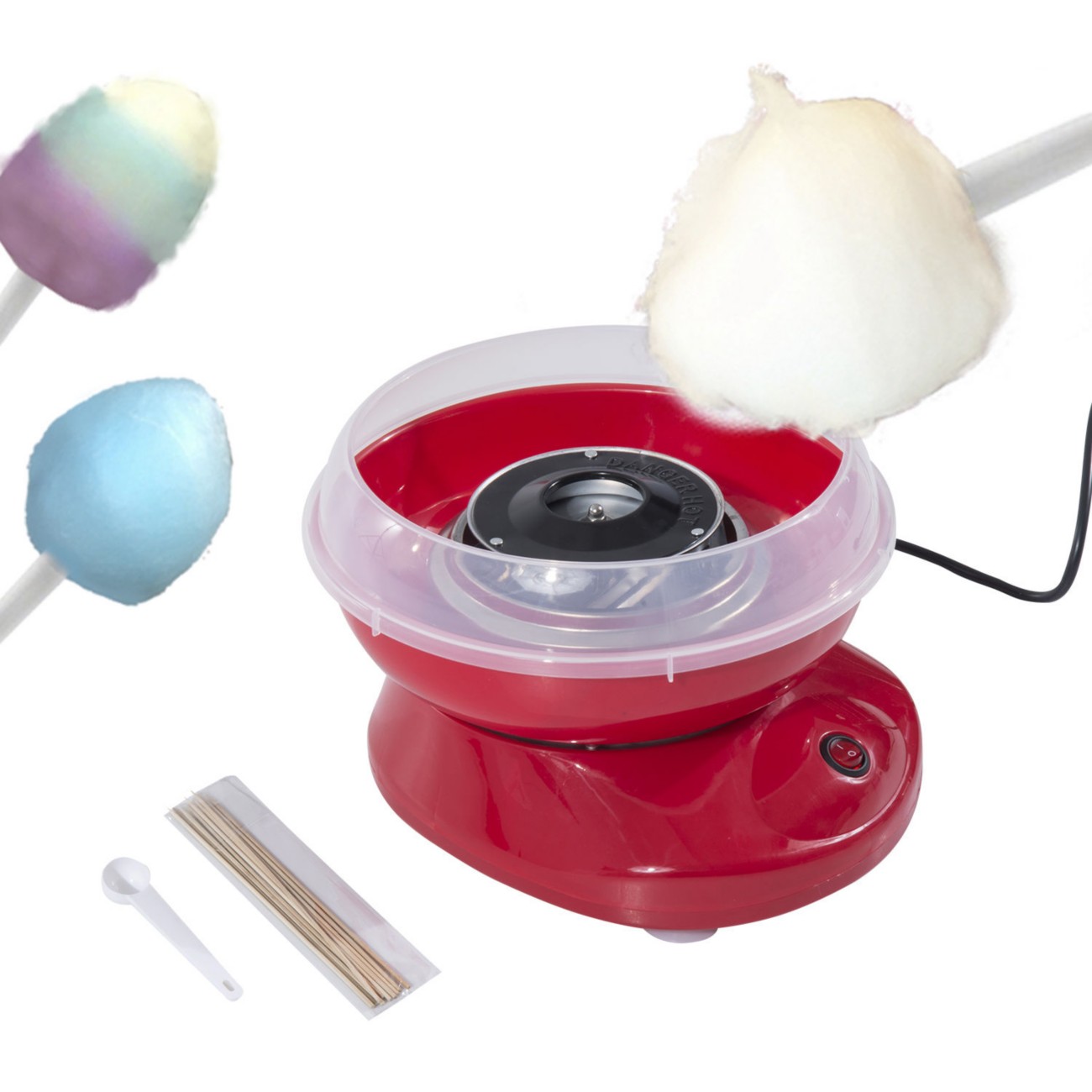 Homcom Red 450W Stainless Steel Electric Candy Floss Machine 800-017Rd 1Kg