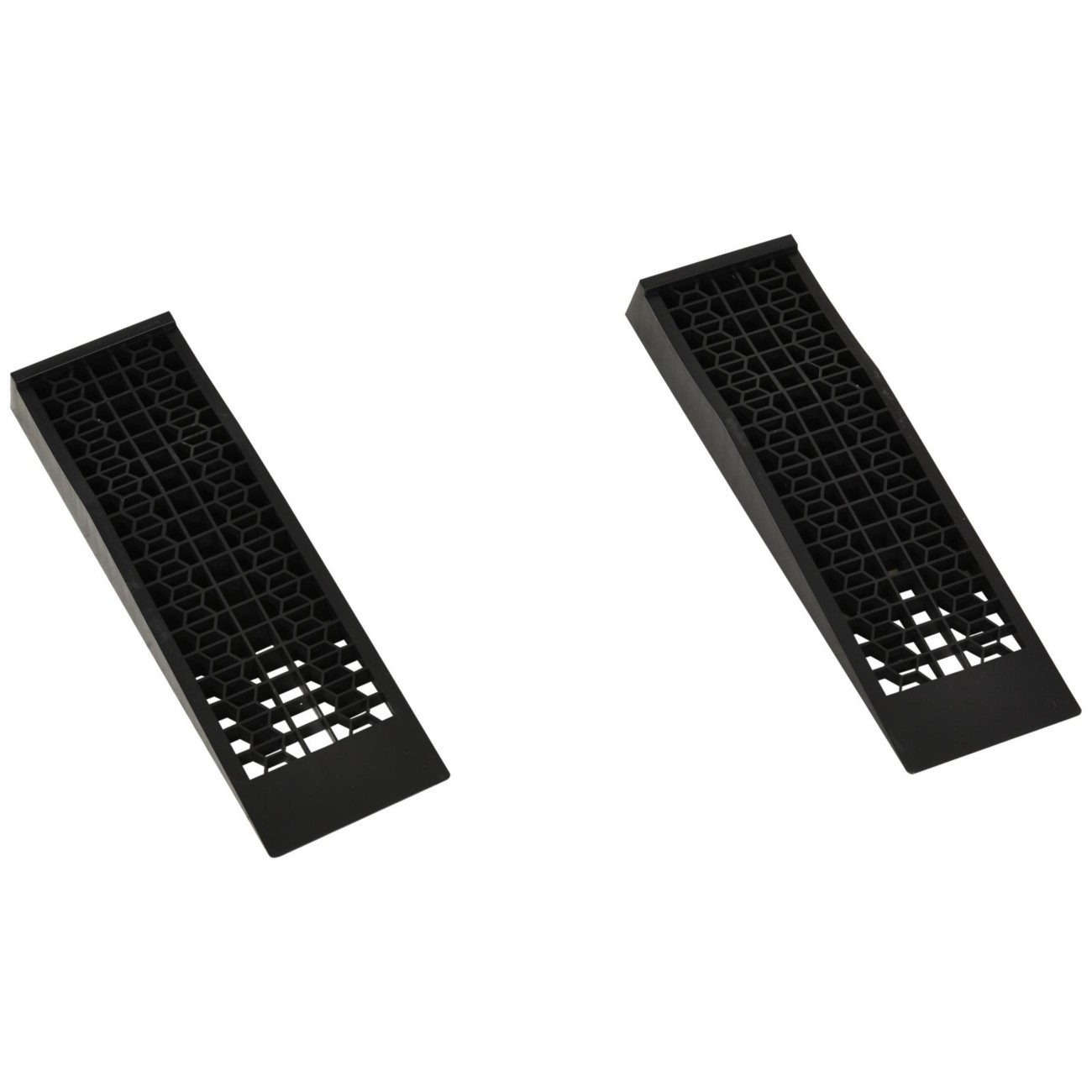 Homcom Black Set Of 2 Durable Plastic Curb Ramps With Anti-Slip Surface, 3 Ton Load Capacity For Garage, Workshop, Cars, Suvs, Small Vans | Aosom Uk - Image 3
