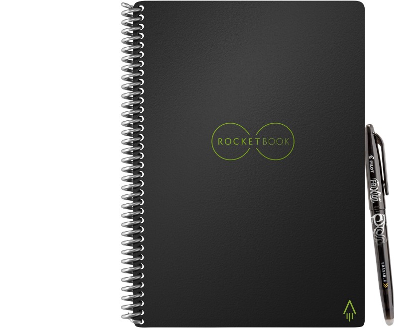 RocketBook A5 Notebook EVR-E-RC-A-FR Dotted Not Perforated 32 Pages Black