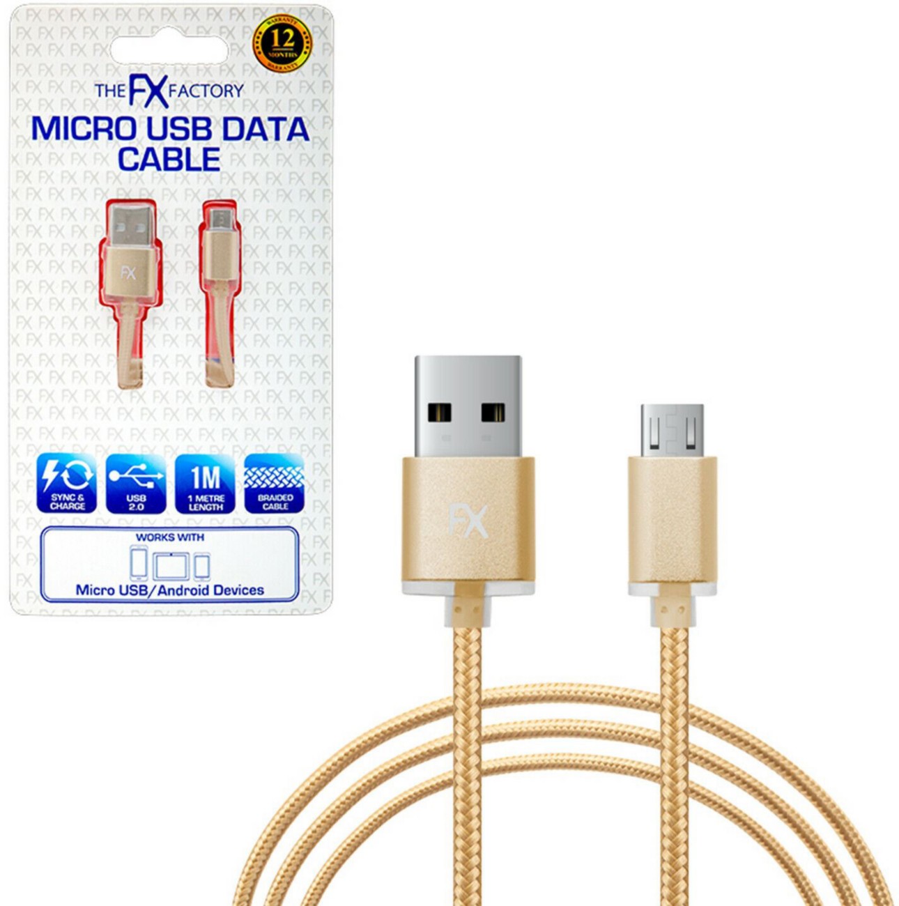 Aquarius Gold Usb Cable X 100 X 180 Mm Size 20