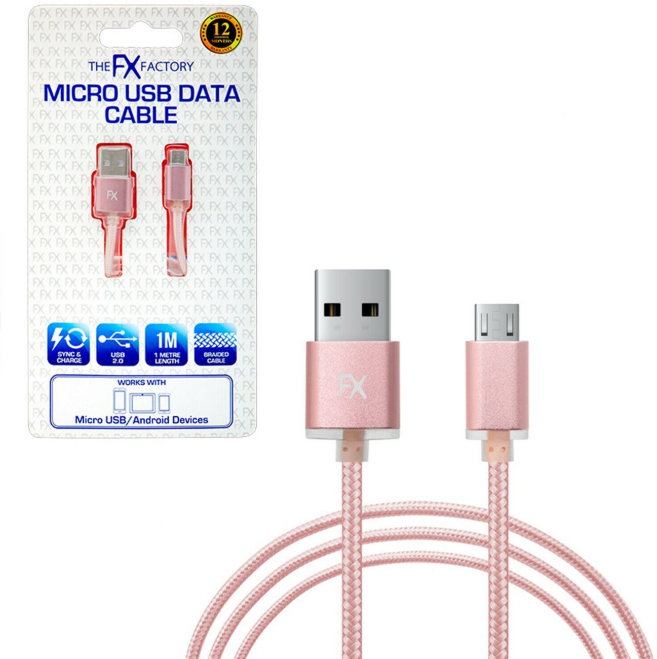 Aquarius Pink Usb Cable X 100 X 180 Mm Size 20