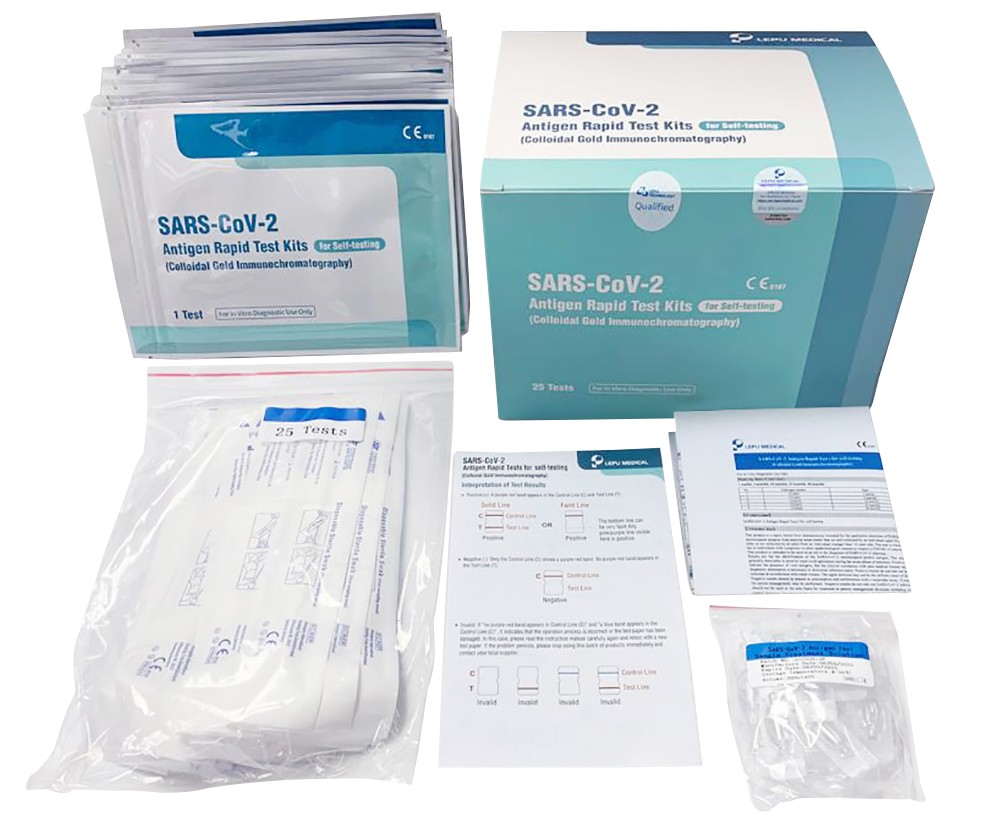 LEPU Medical NASOCHECKcomfort Antigen Laien-Schnelltest 25 Stück