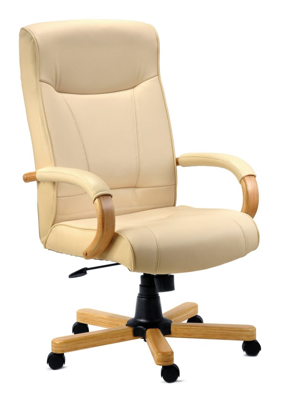 Teknik Knightsbridge Office Chair Cream 115 Kg 650 Mm