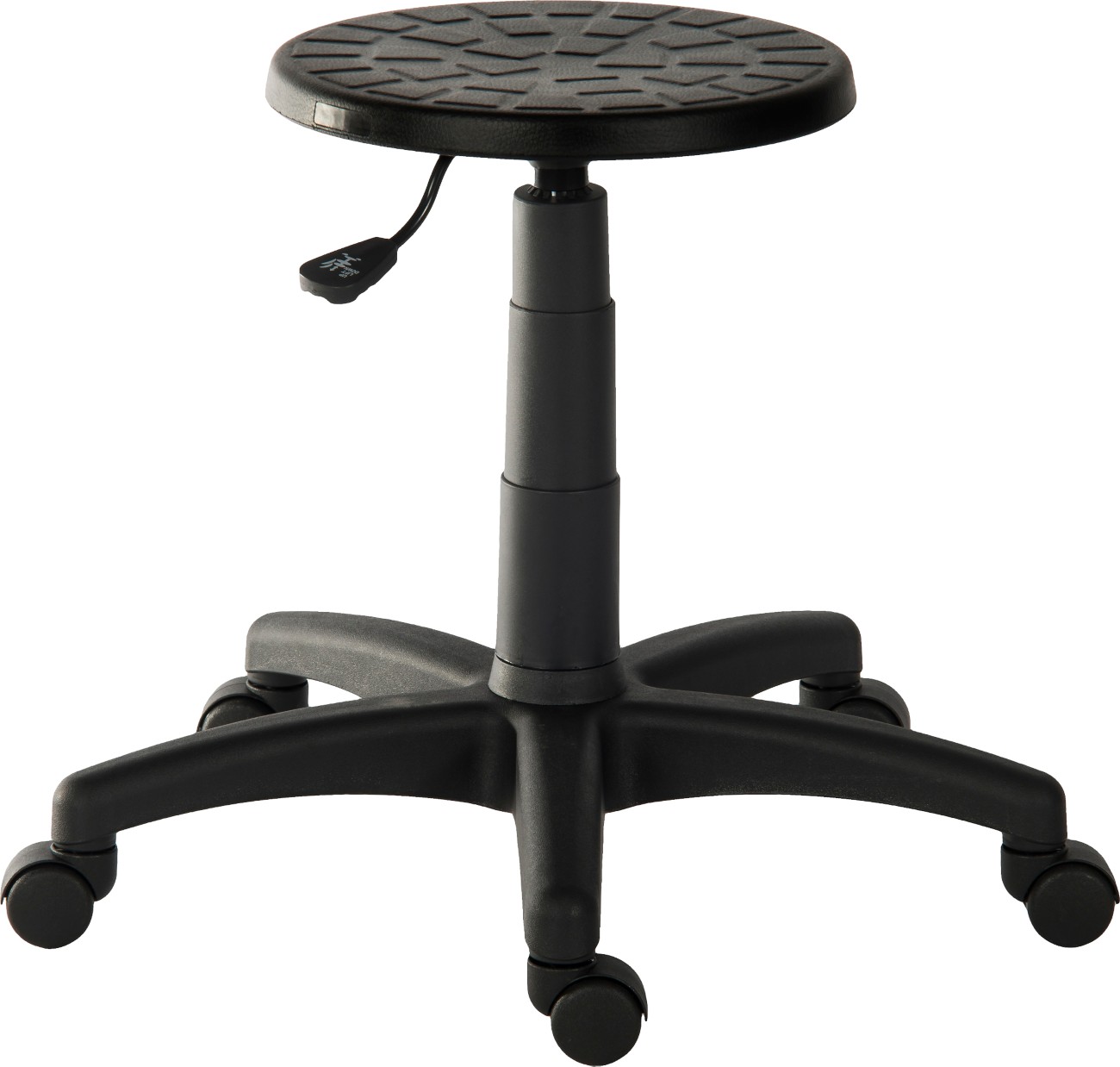 Teknik Polly Stool Height-Adjustable Seat Black 1850 320 X 320 X 560 Mm