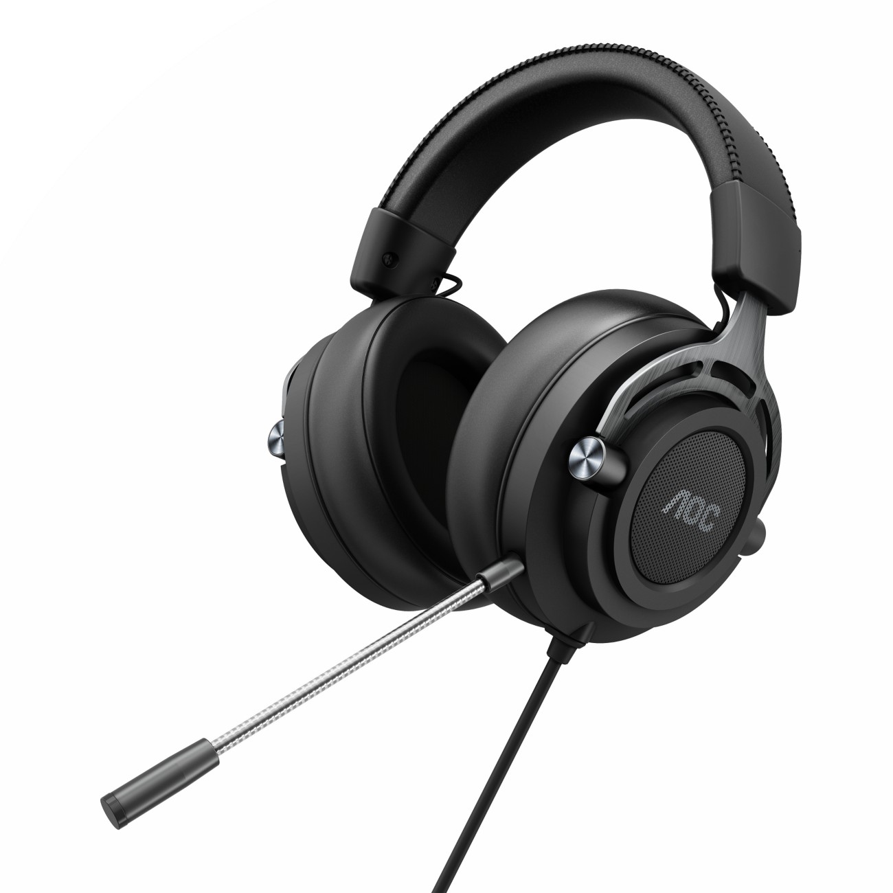 AOC GH200 Verkabelt Stereo Kopfhörer Kopfbügel  3.5 mm Klinke  Schwarz