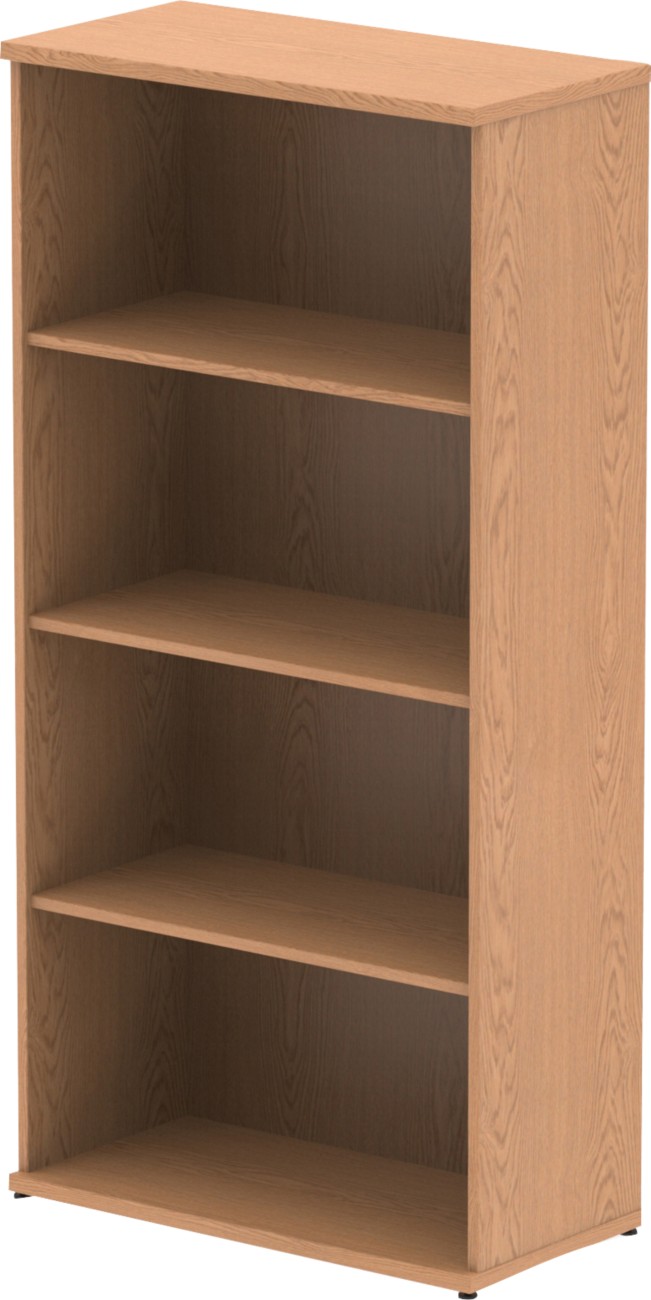 Dynamic Impulse Medium-Density Fibreboard Bookcase 800 X 400 X 1,600 Mm Brown Oak
