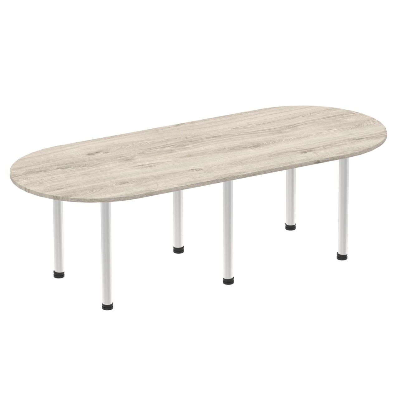 Dynamic Freeform Table Impulse Oak Mdf (Medium-Density Fibreboard) Silver 2,400 X 1,000 X 730 Mm
