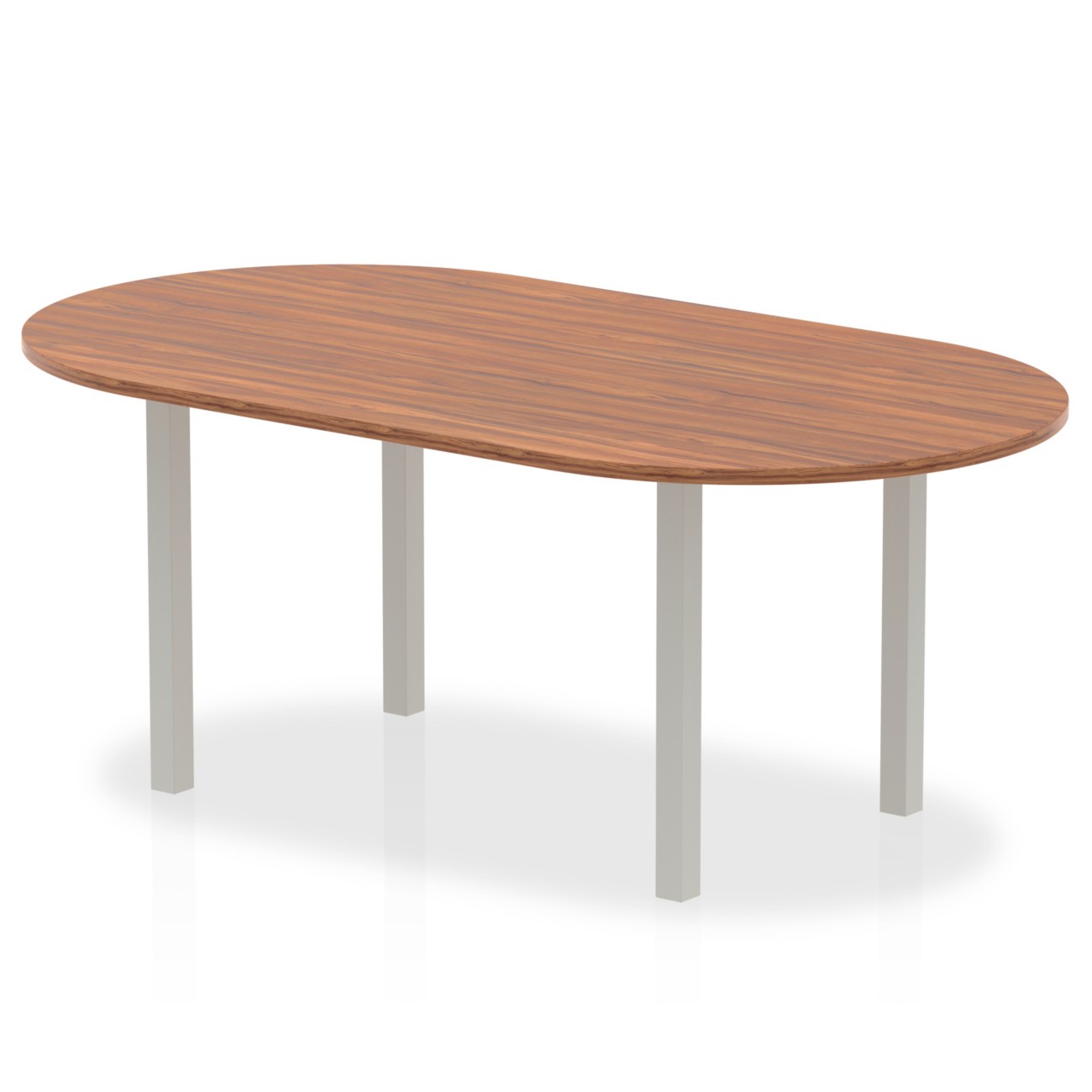 Dynamic Freeform Table Impulse Walnut Mdf (Medium-Density Fibreboard) Silver 1,800 X 1,000 X 730 Mm