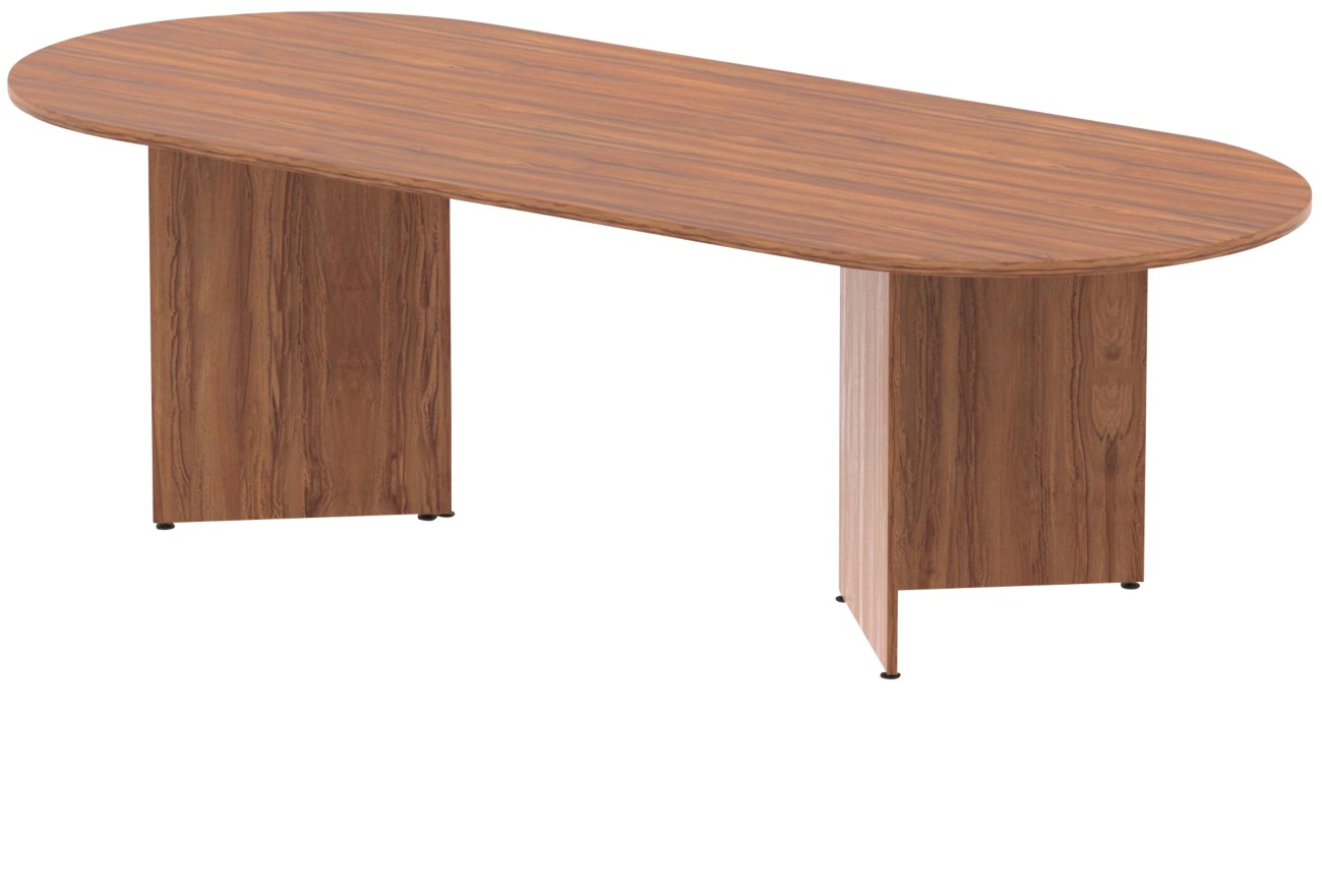 Dynamic Table Freeform Walnut Base Panel 2,400 (W) X 1,000 (D) X 730 (H) Mm Mdf (Medium-Density Fibreboard)