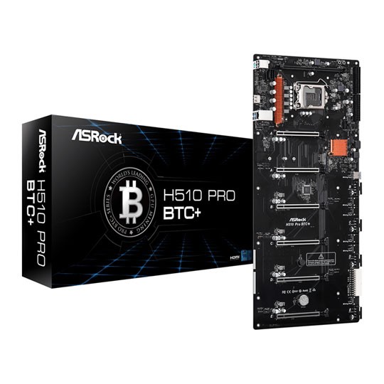 Asrock Pro BTC+ Motherboard H510 Intel H510 ATX