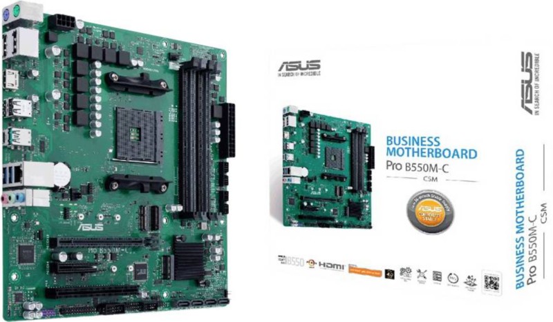 Asus Pro Motherboard B550M-C/CSM AMD B550 Micro-ATX 1213257