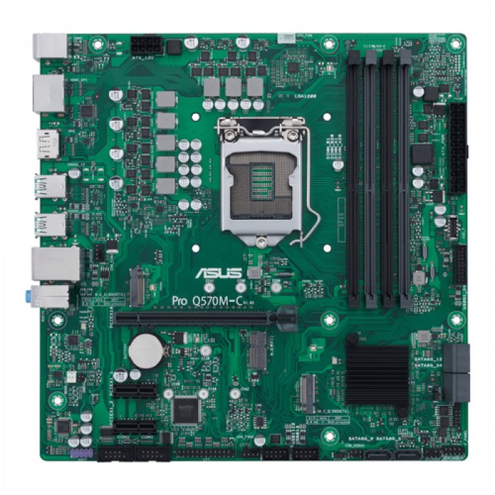 Image of Asus Pro Motherboard Q570M-C/CSM Intel Q570 Micro-ATX