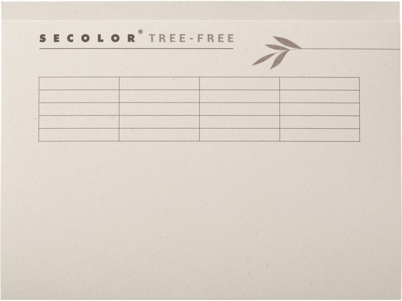 Djois Tree-Free Aktendeckel DIN A4 Creme Karton Recycled 226 mm 225 g/m² 10 Stück