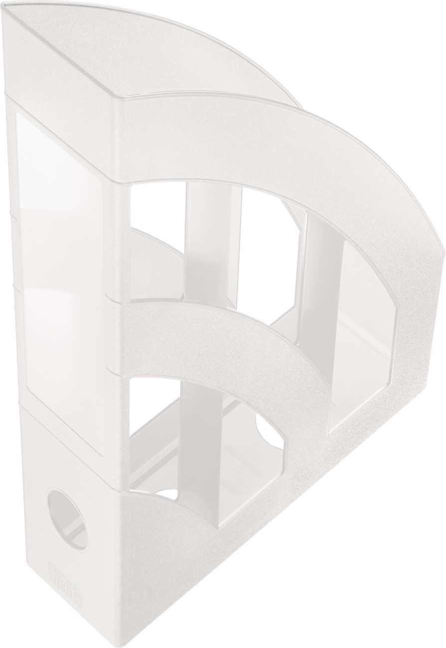 helit Stehsammler PS Weiß Durchscheinend 24,8 x 32 cm 4 Stück