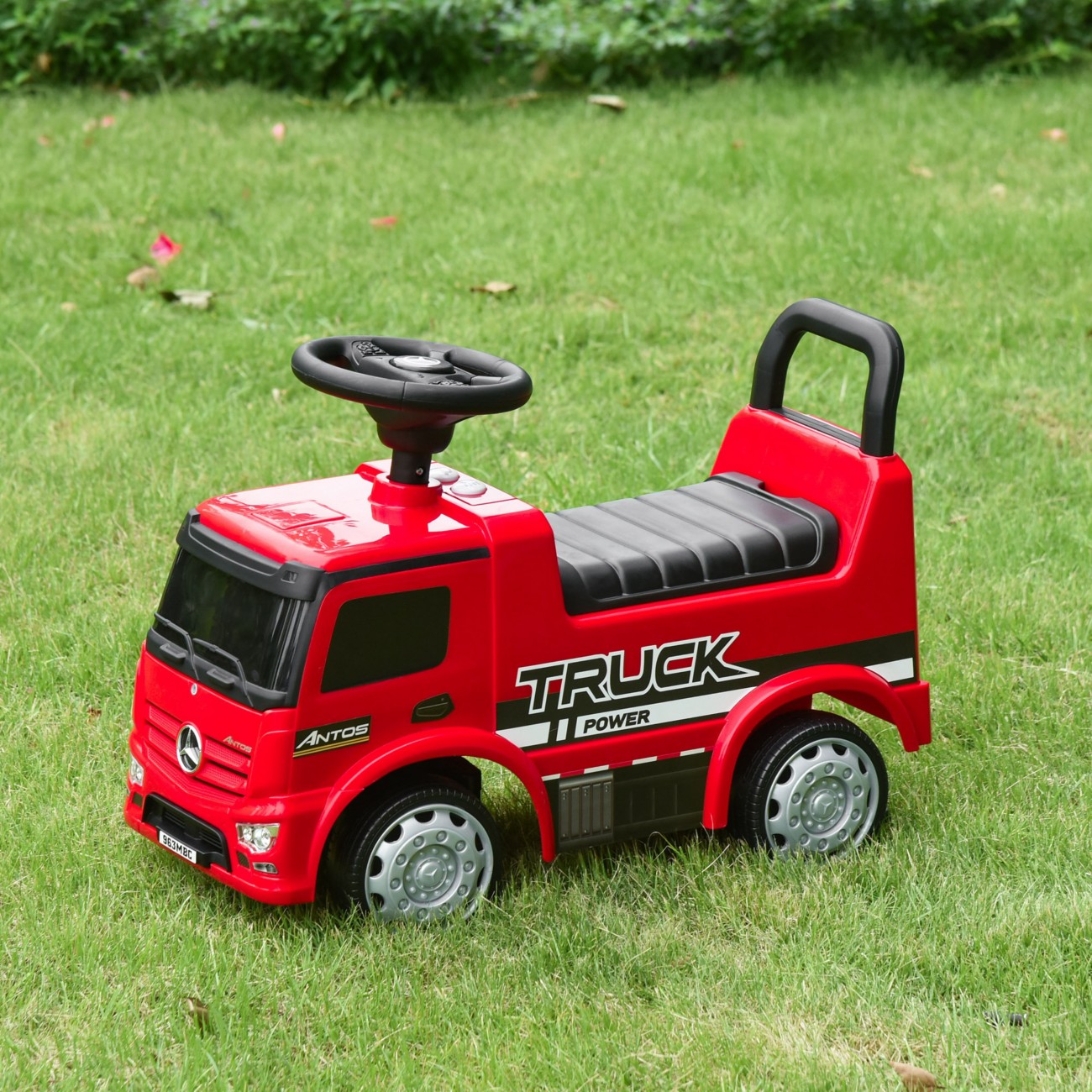 3-in-1 Ride On Car Kids Mercedes Truck Storage  Walker for 12 - 36 Months Red - Image 4