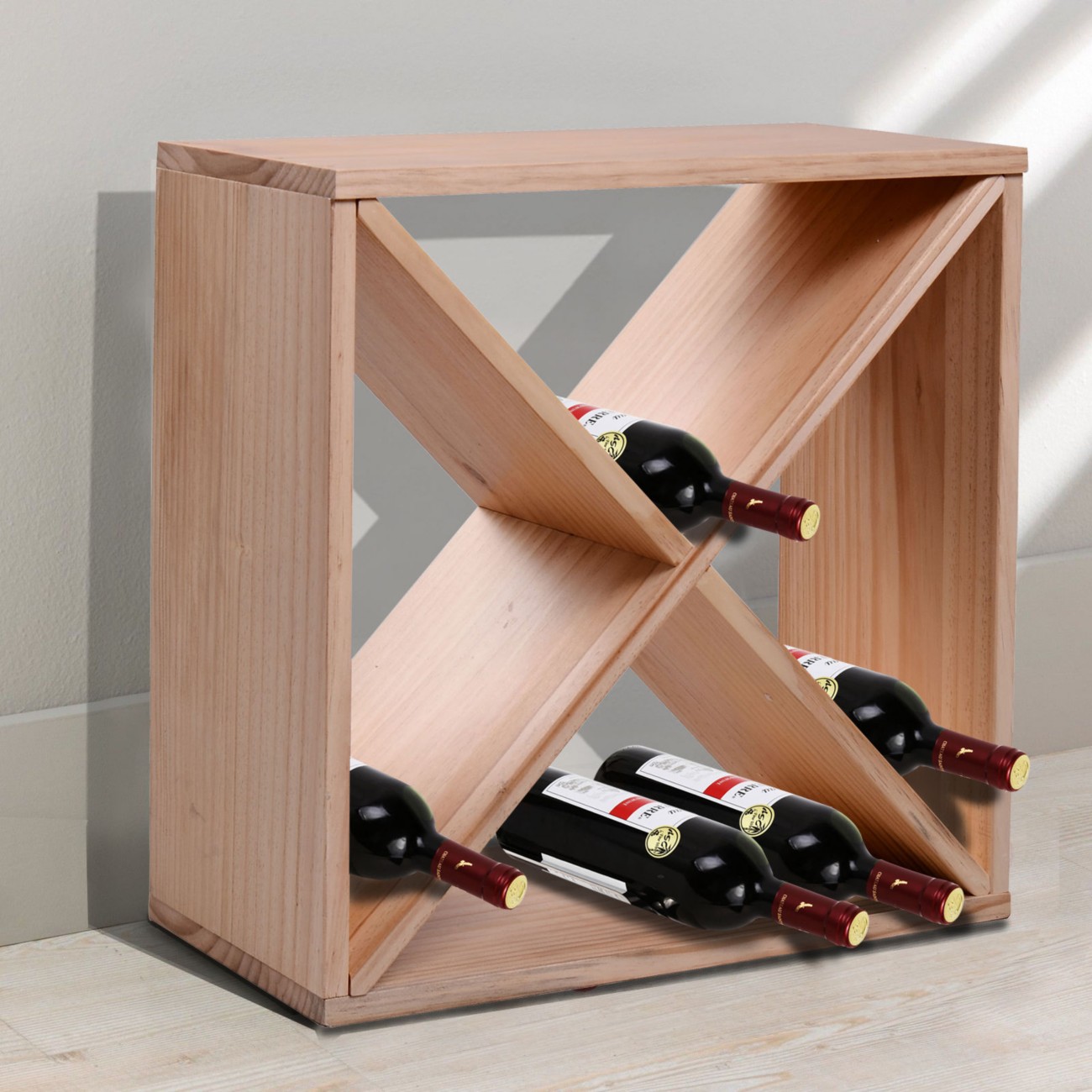 Homcom Wine Rack For 24 Bottles