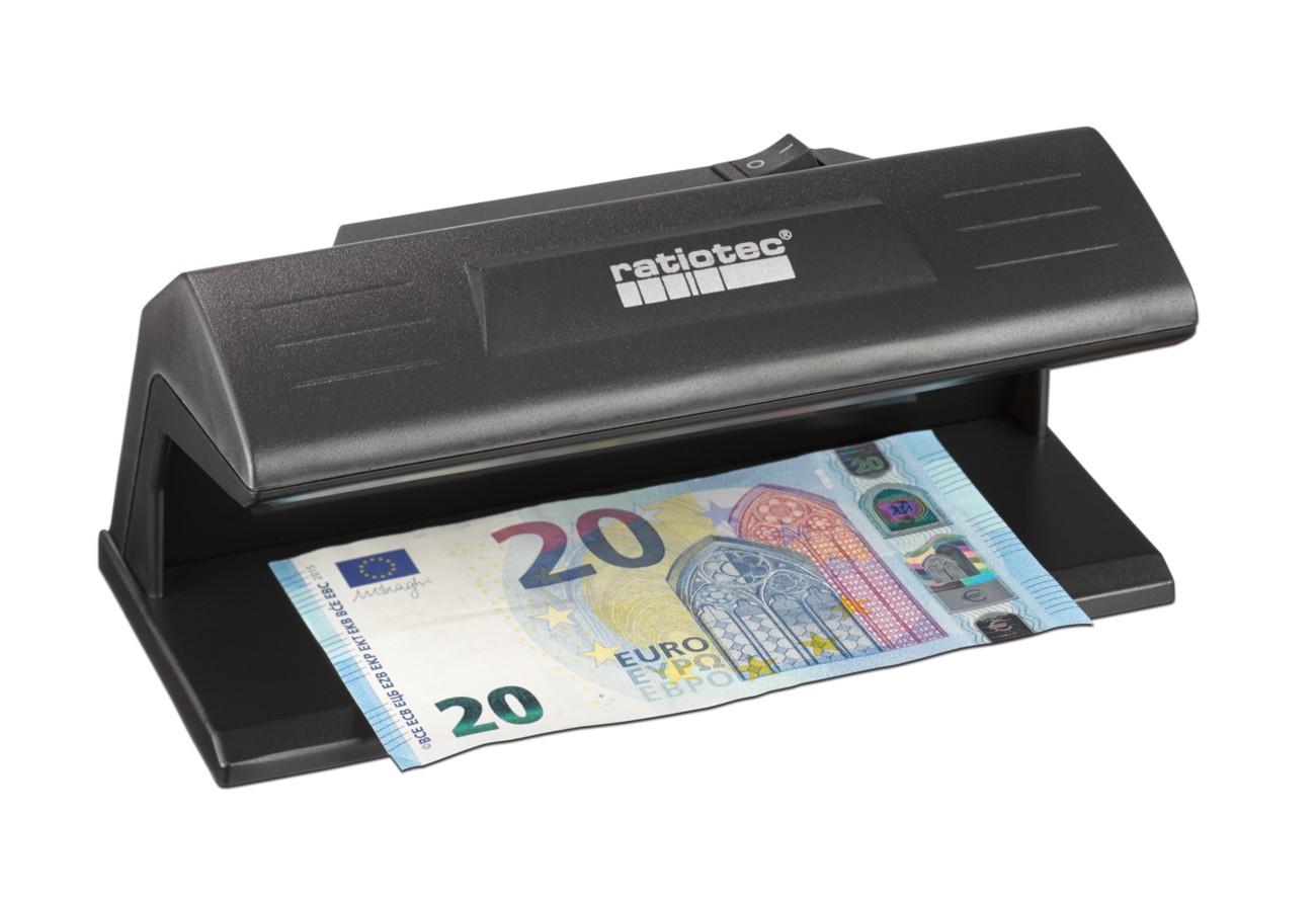 ratiotec Geldscheinprüfgerät Schwarz 79 x 185 x 85 mm